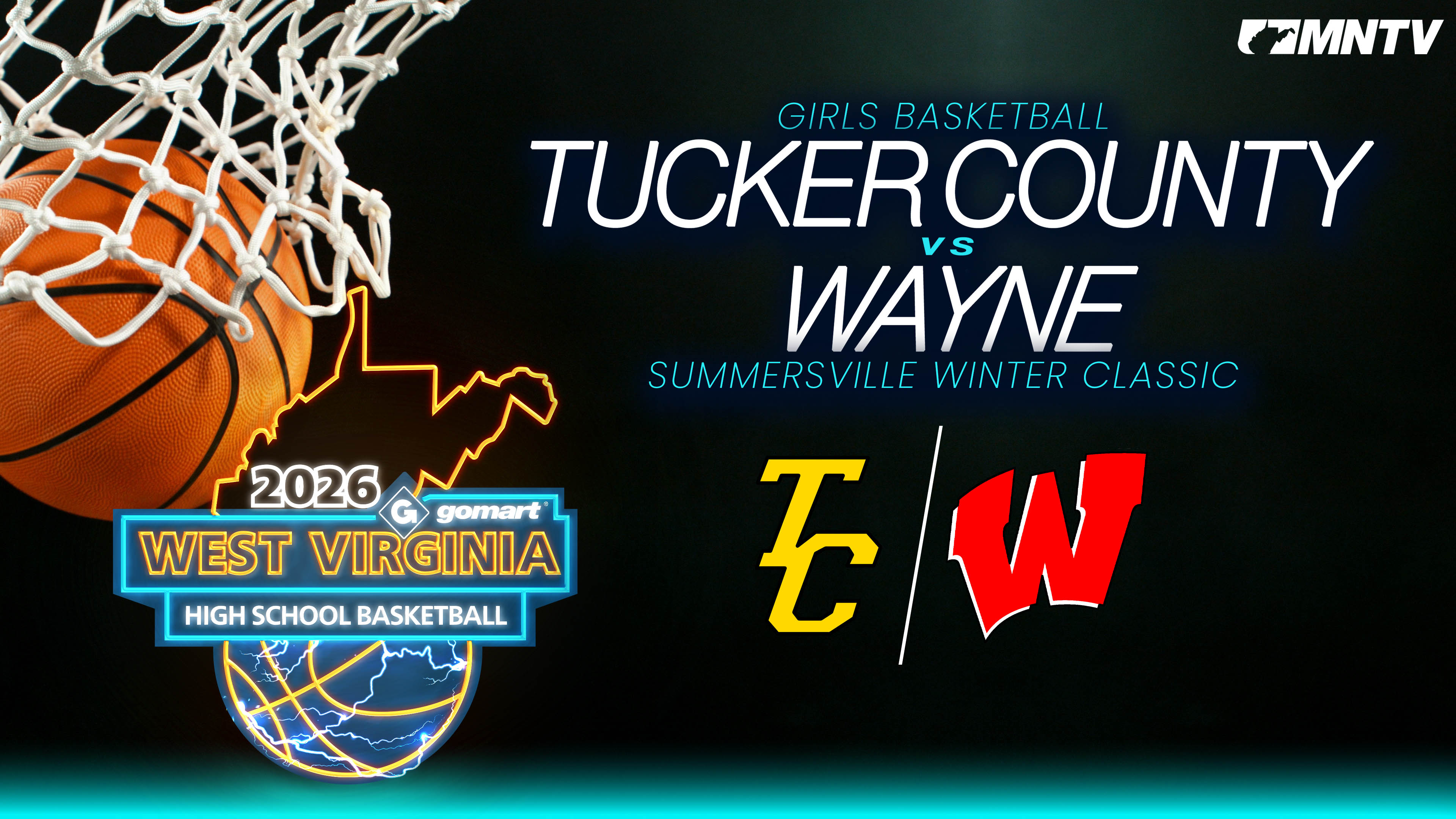 Tucker County vs. Wayne (Girls, 12/30, 3:30)