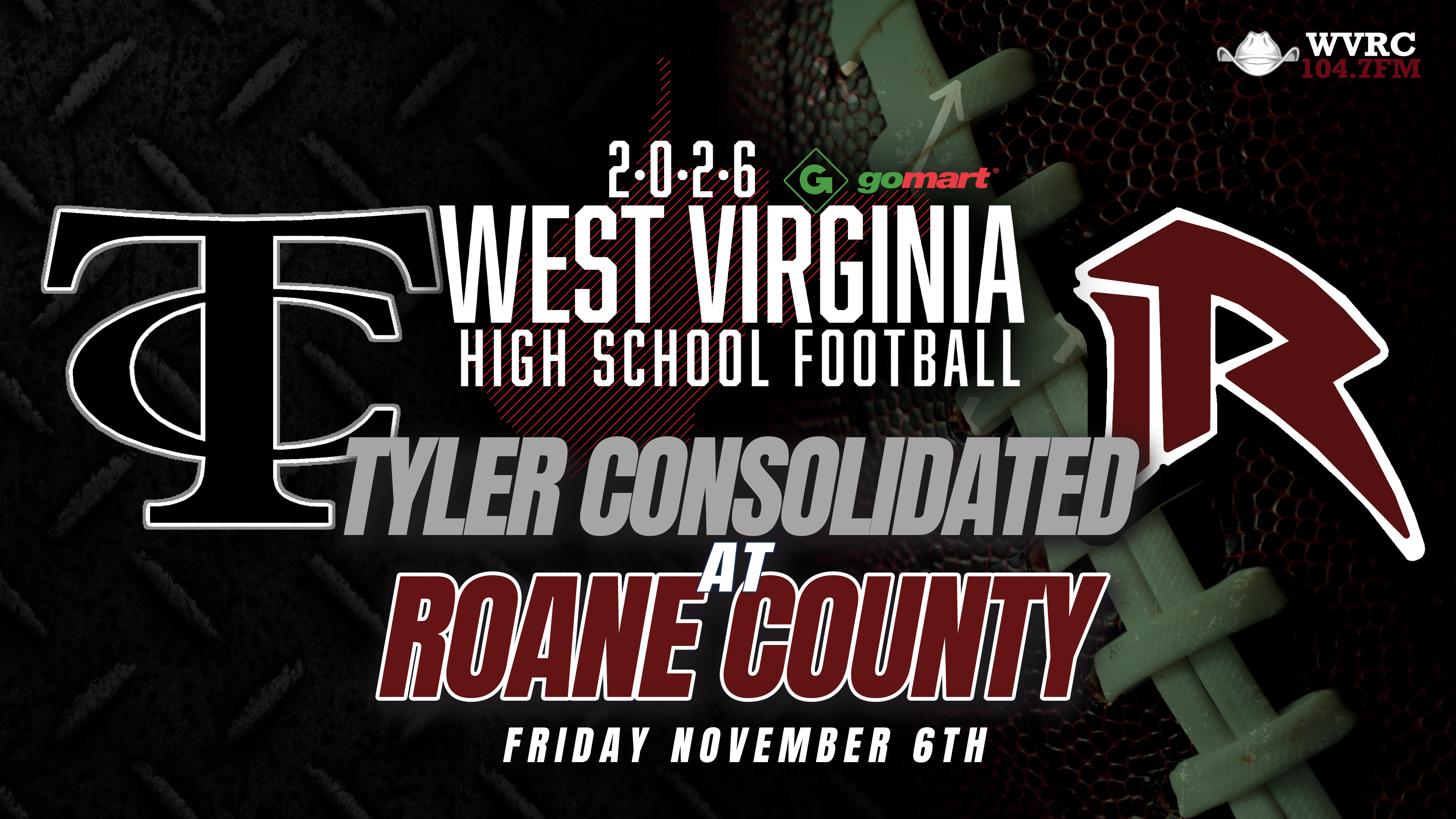 Tyler Consolidated at Roane County | 11/6/26 | 7:30 PM