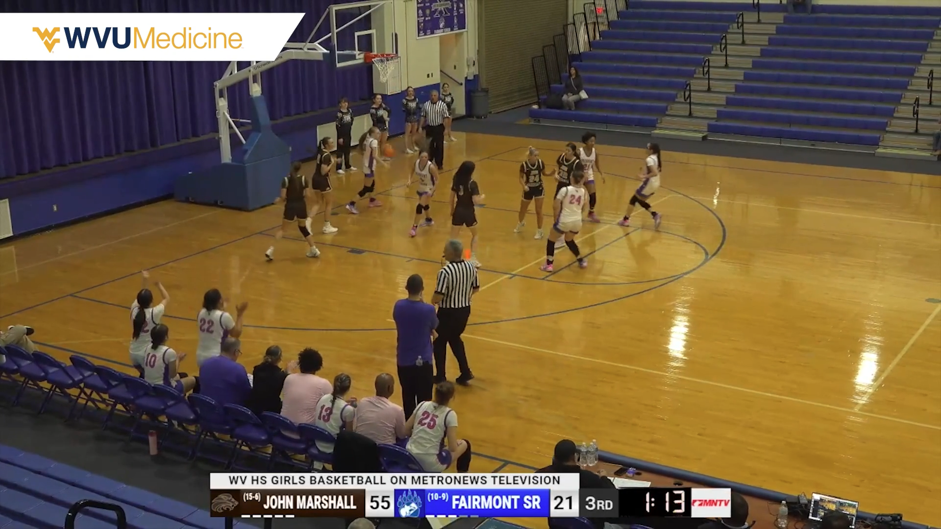 Broadcast Highlights: John Marshall girls defeat Fairmont Senior 65-41