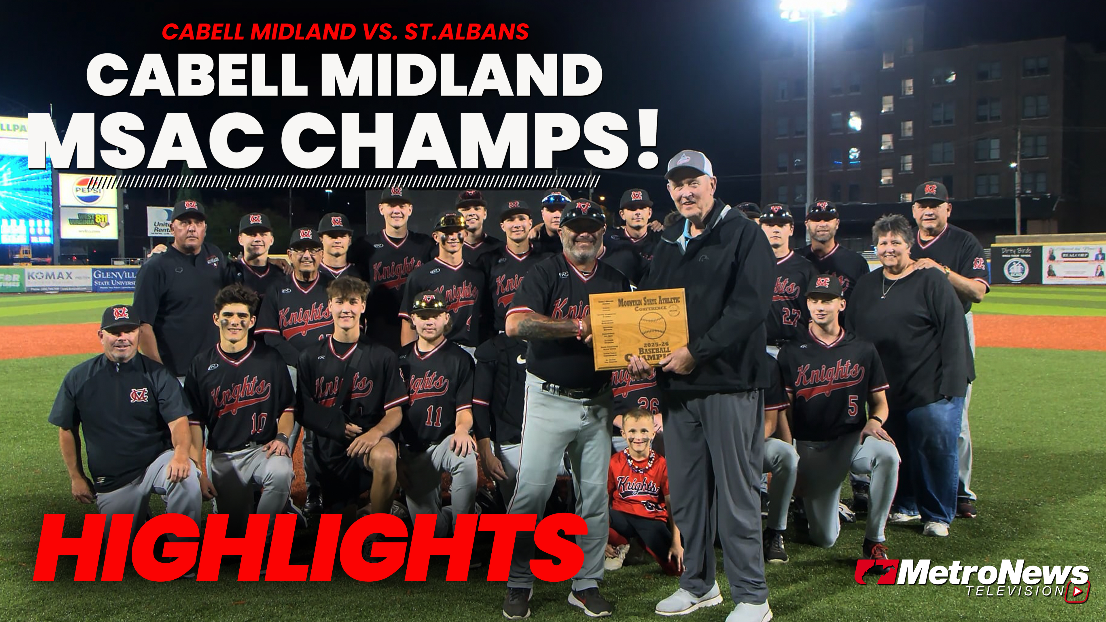 Johnson K's 11 as Cabell Midland defeats St. Albans to win the MSAC title, 8-3