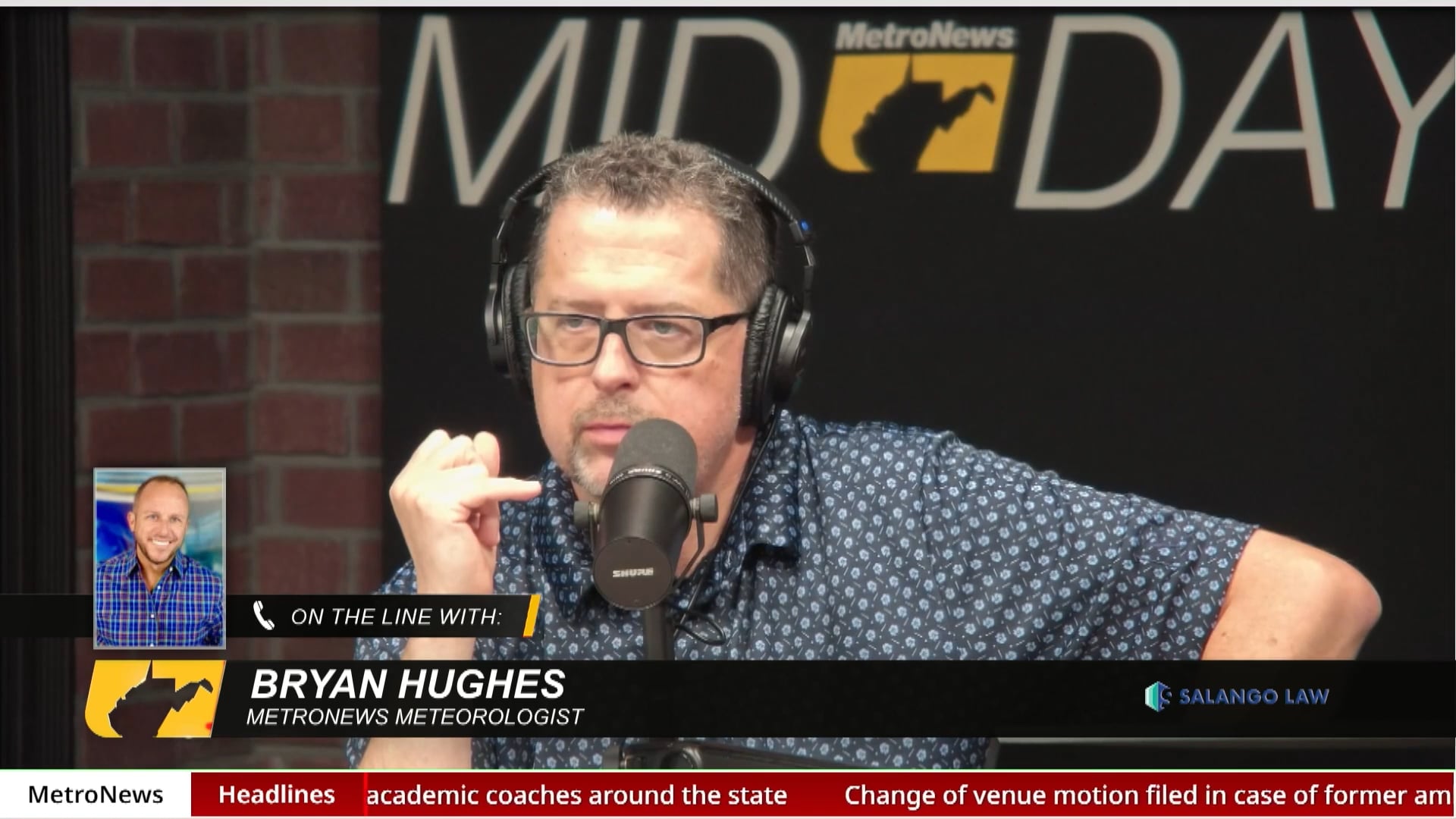 Dave Bryan H. talk about the Weather from tonight 72026 to tomorrow night 72126