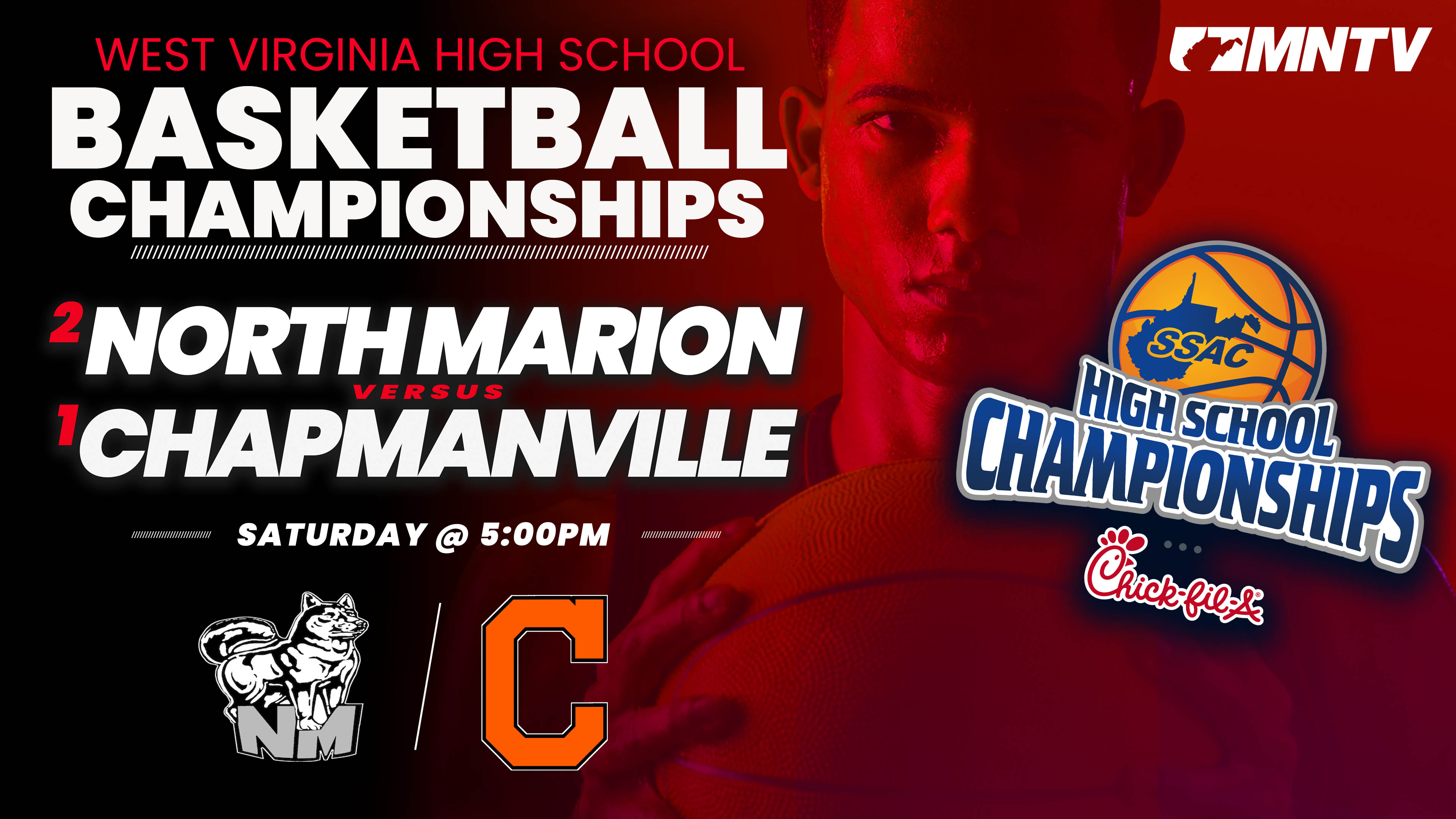Class AAA Chip | #1 Chapmanville vs. #2 North Marion | 3/21 at 5:00 PM