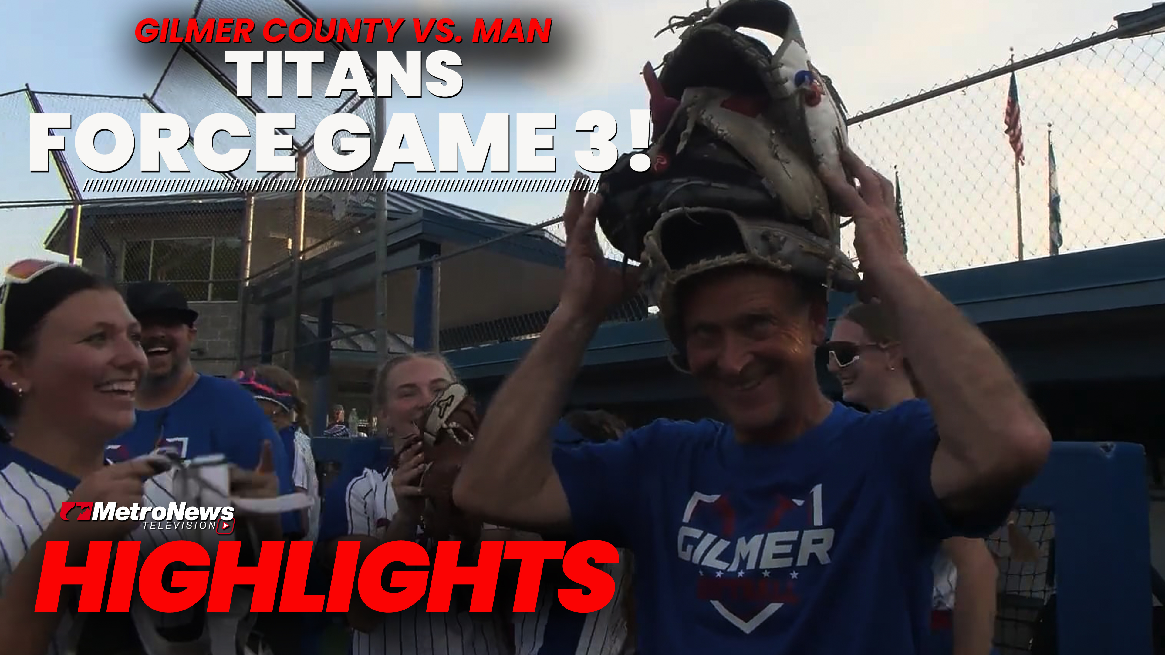 Hartshorn pitches and hits Gilmer County past Man, 7-0, forcing a decisive game