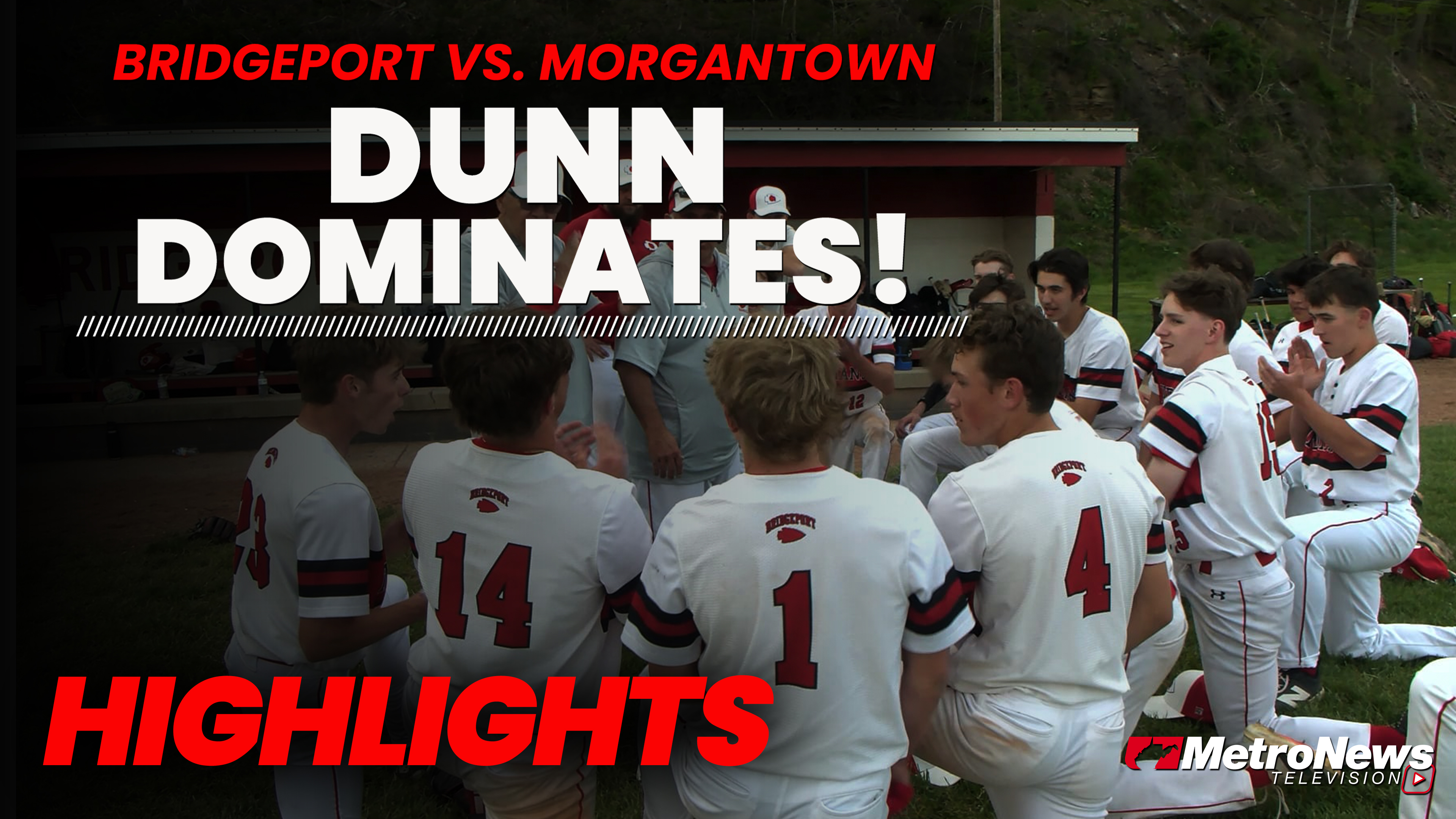 Dunn dominates as No. 1 Bridgeport defeats No. 2 Morgantown, 8-1