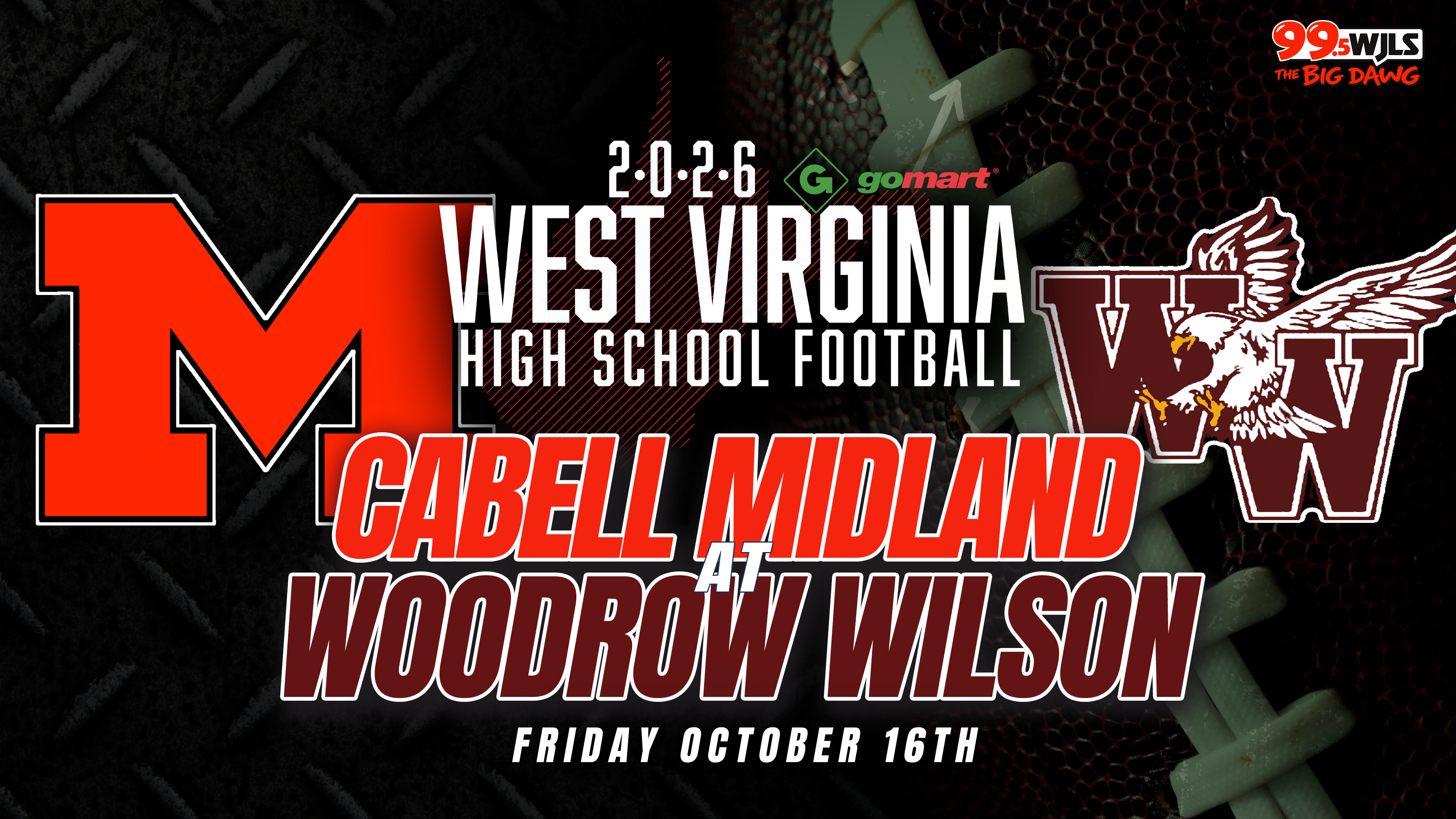 Cabell Midland at Woodrow Wilson | 10/16/26 | 7:30 PM