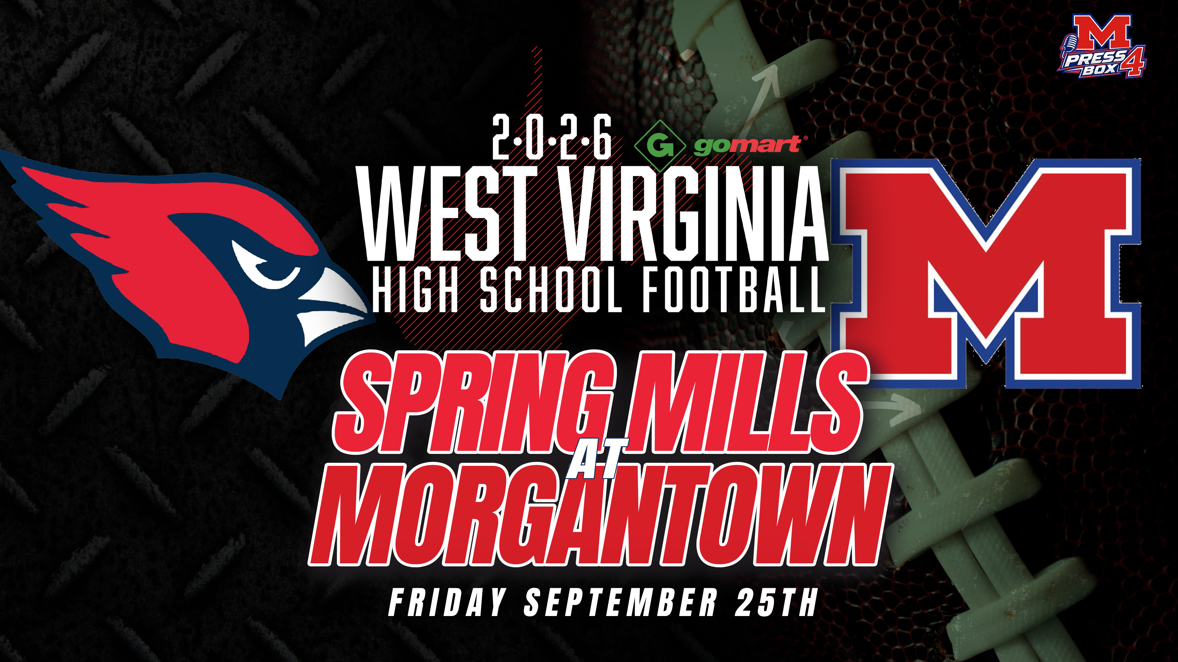 Spring Mills at Morgantown | 9/25/26 | 7:00 PM