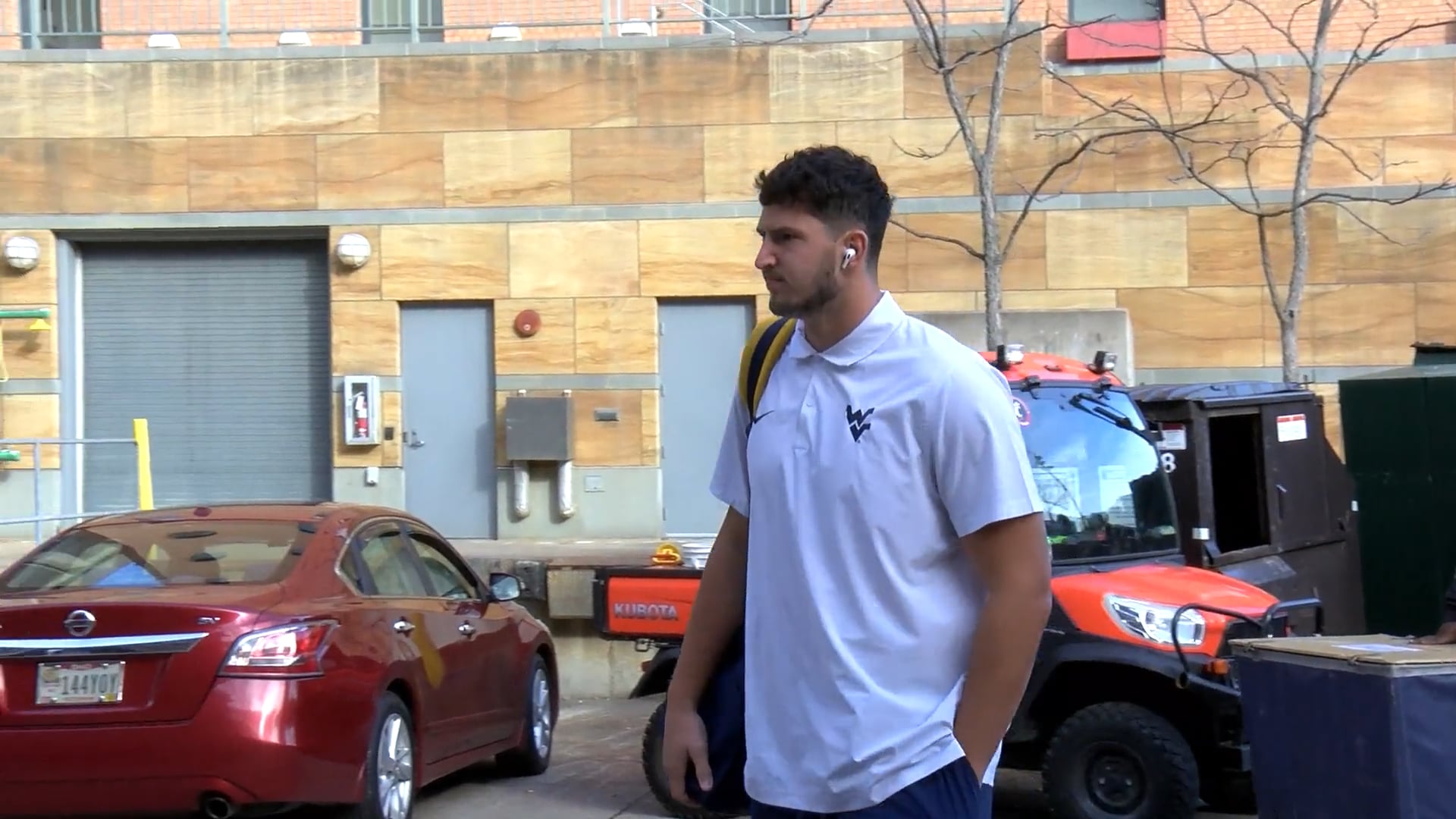The Mountaineers have arrived at Nippert Stadium in Cincinnati
