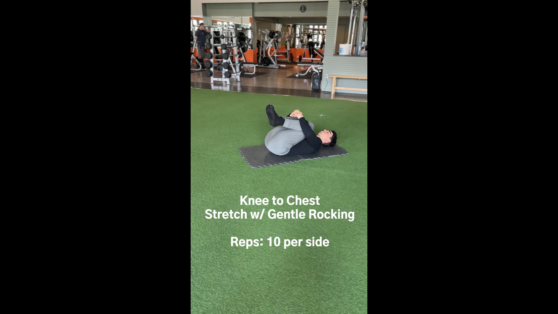 Knee to Chest Stretch w/ Gentle Rocking