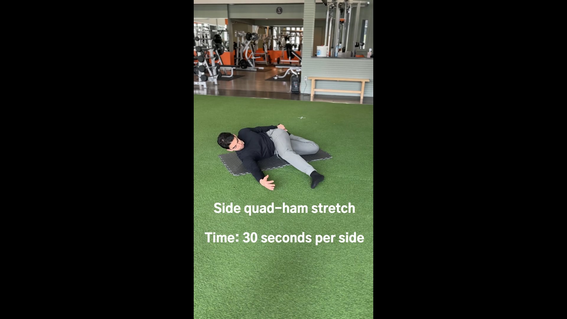 Side quad-ham stretch