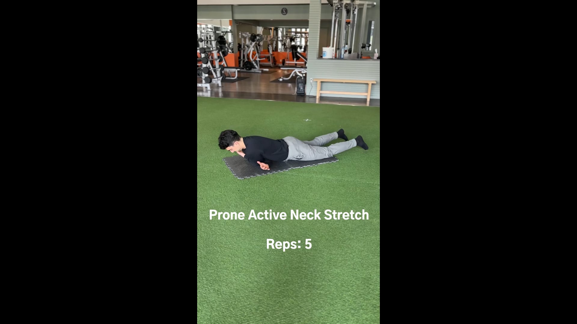 Prone Active Neck Stretch