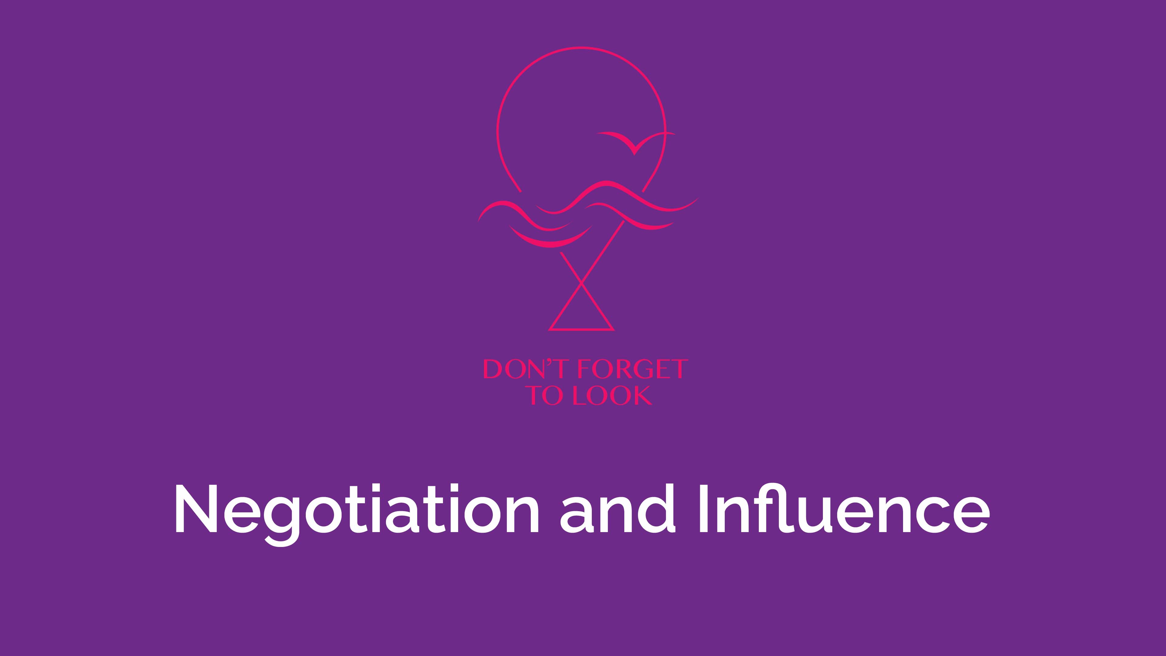 Negotiation and Influence