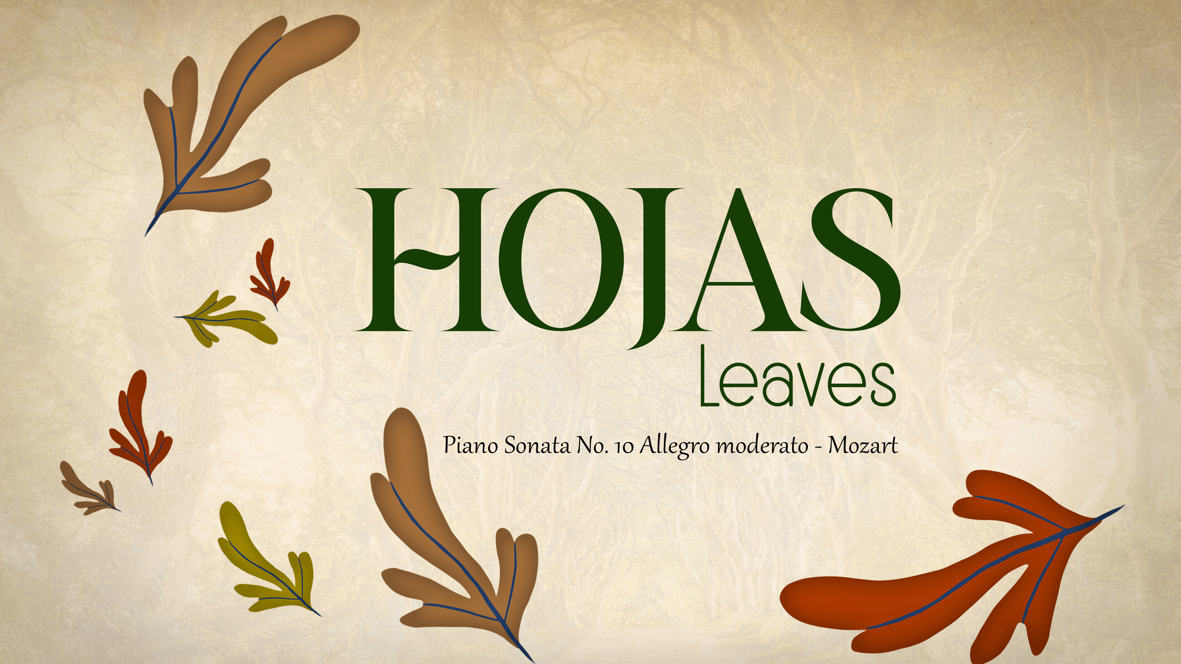 LEAVES - Piano Sonata No. 10 Allegro moderato - Mozart