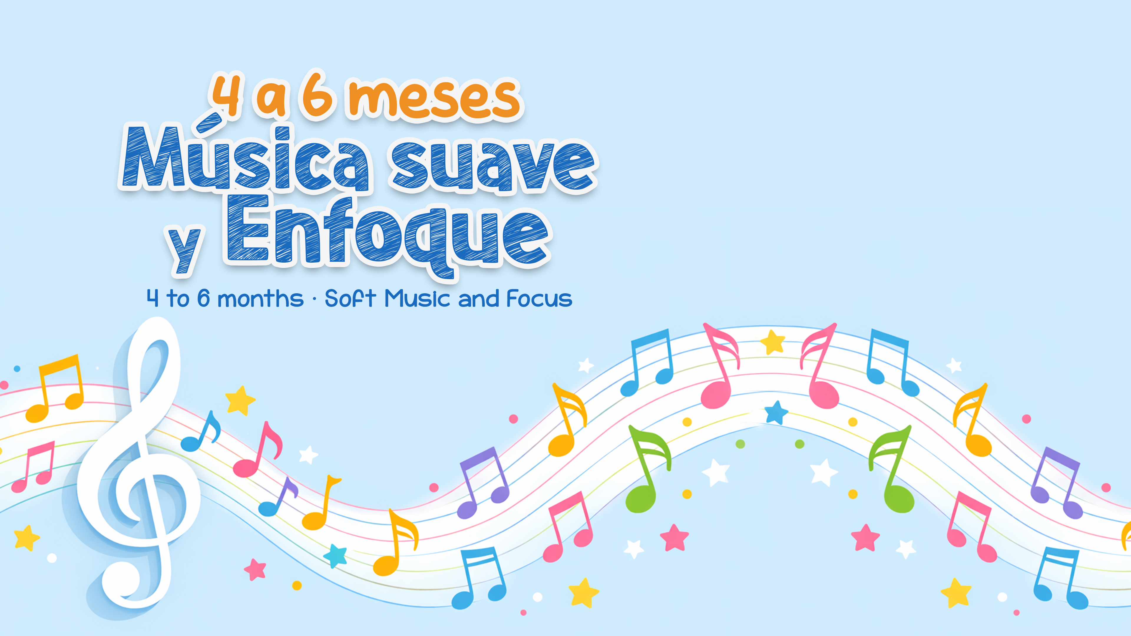 4 to 6 months · Soft Music and Focus