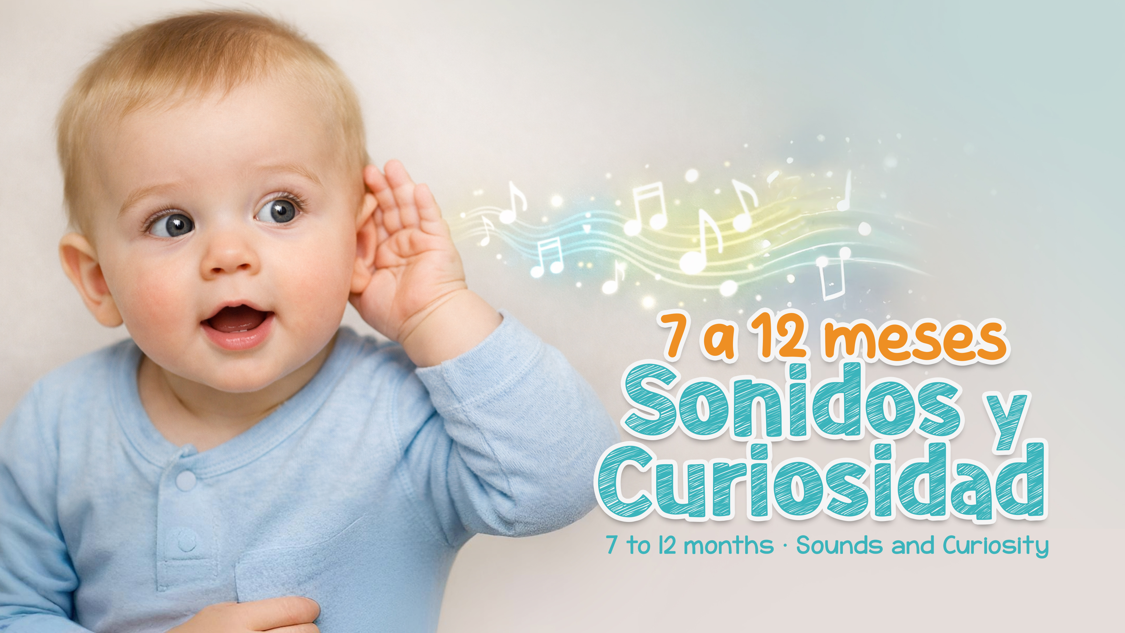 7 to 12 months · Sounds and Curiosity