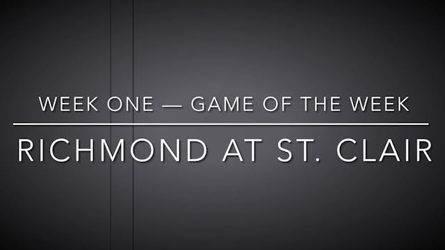 Week One -- Game of the Week: Richmon...