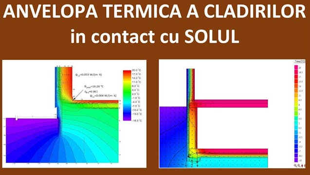 Anvelopa termica a cladirilor in contact cu SOLUL
