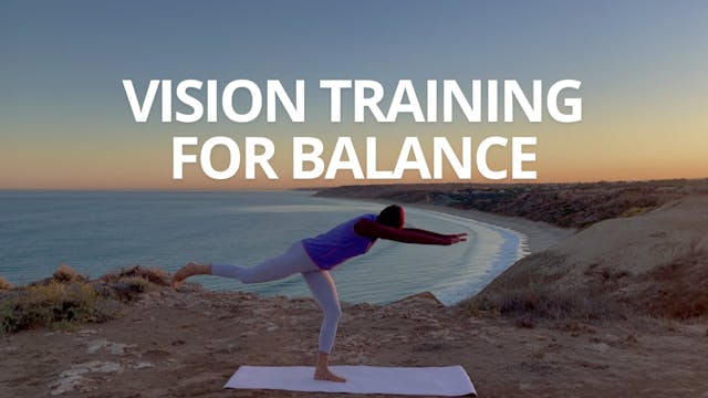 Vision training for balance