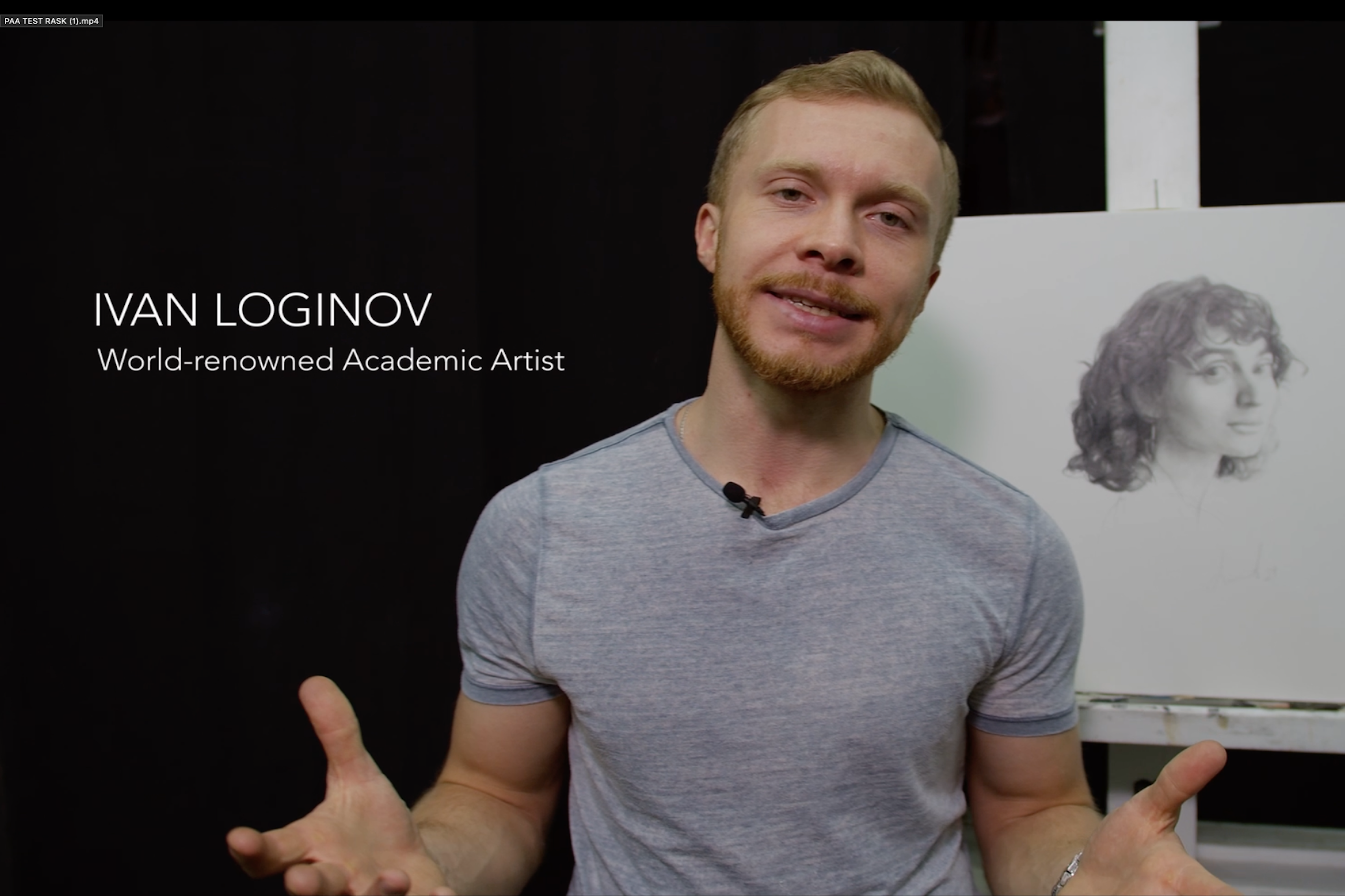 Portrait of a Young Woman with Ivan Loginov