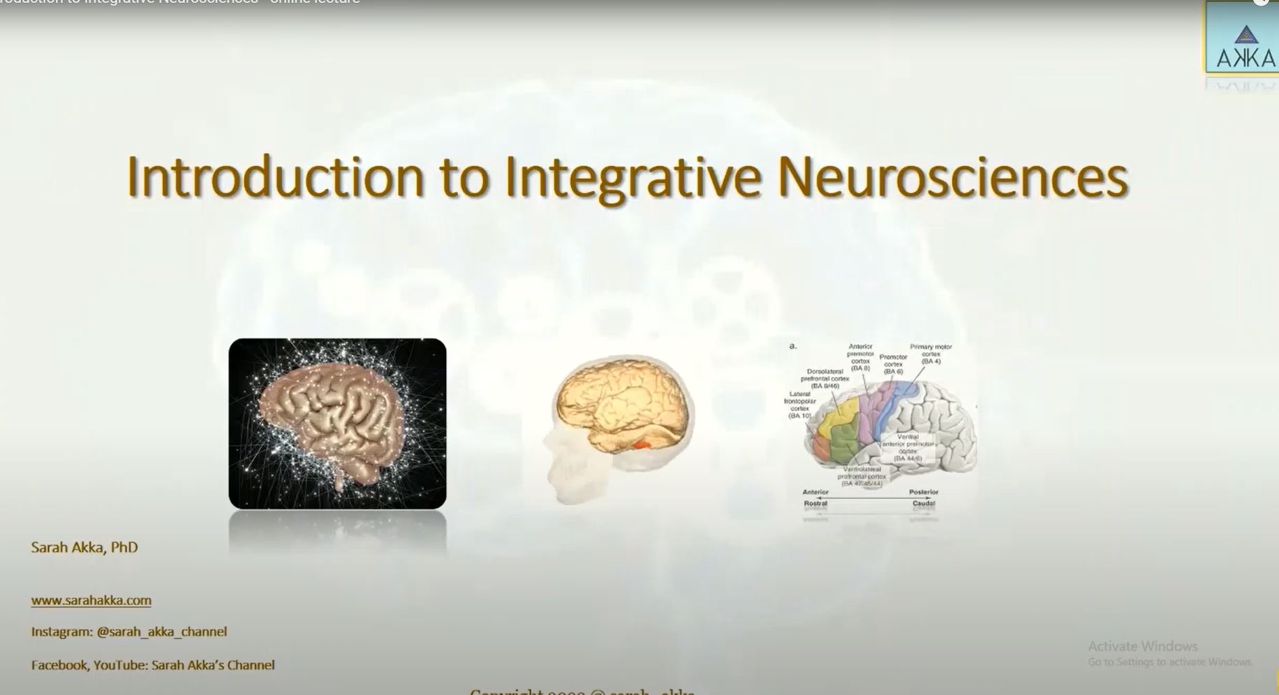 Introduction to Integrative Neurosciences - Part 2