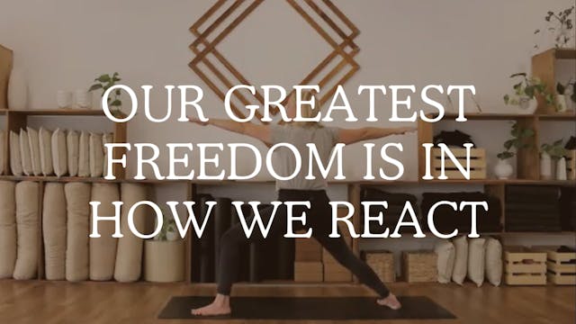 Our Greatest Freedom is in how we Rea...