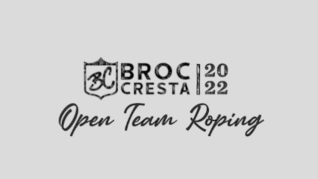 Broc Cresta Memorial Team Roping