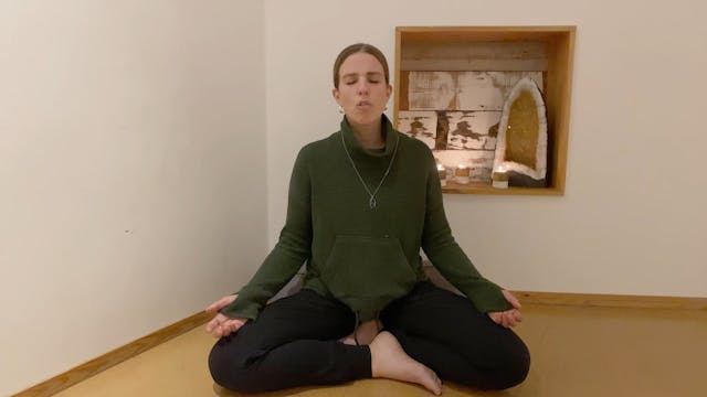 Meditation bringing Heaven and Earth together