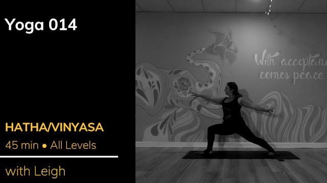 Hatha/Vinyasa With Leigh (45 minutes)