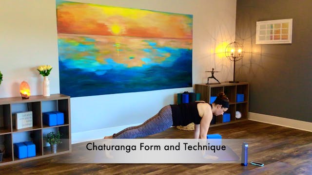 Chaturanga Form with Amanda