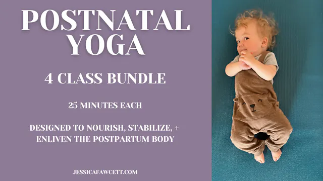 Postnatal Yoga Class Bundle - 4x 25minute Classes