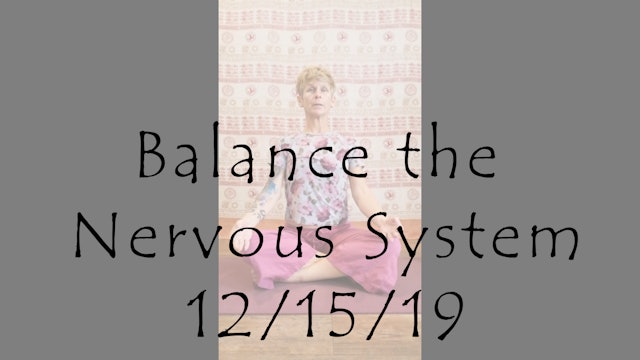 Balance the Nervous System (meditation)
