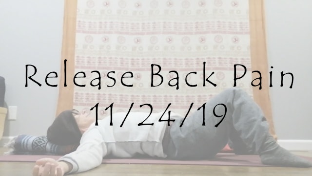 Release Back Pain – 1st Tutorial (restorative)
