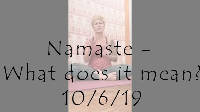 Namaste - What does it mean?