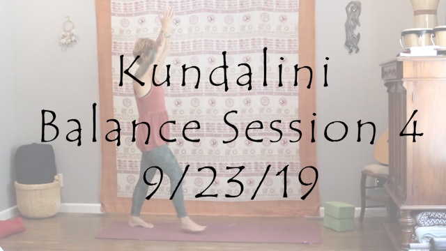 Kundalini Balance Session 4 – All Level