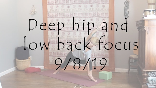 Hatha 1/2 Deep hip and low back focus