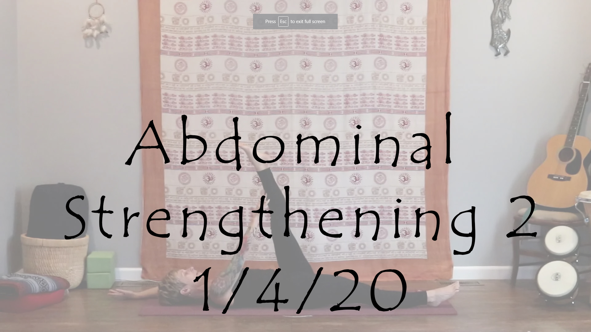 Abdominal Strengthening 2 – All Level