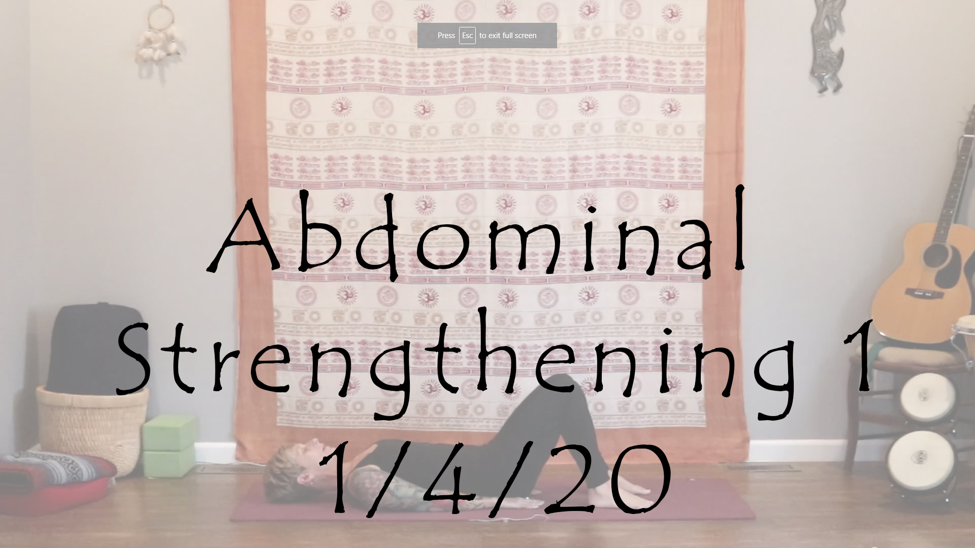 Abdominal Strengthening 1 - All Level