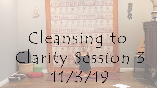 Cleansing to Clarity Session 3