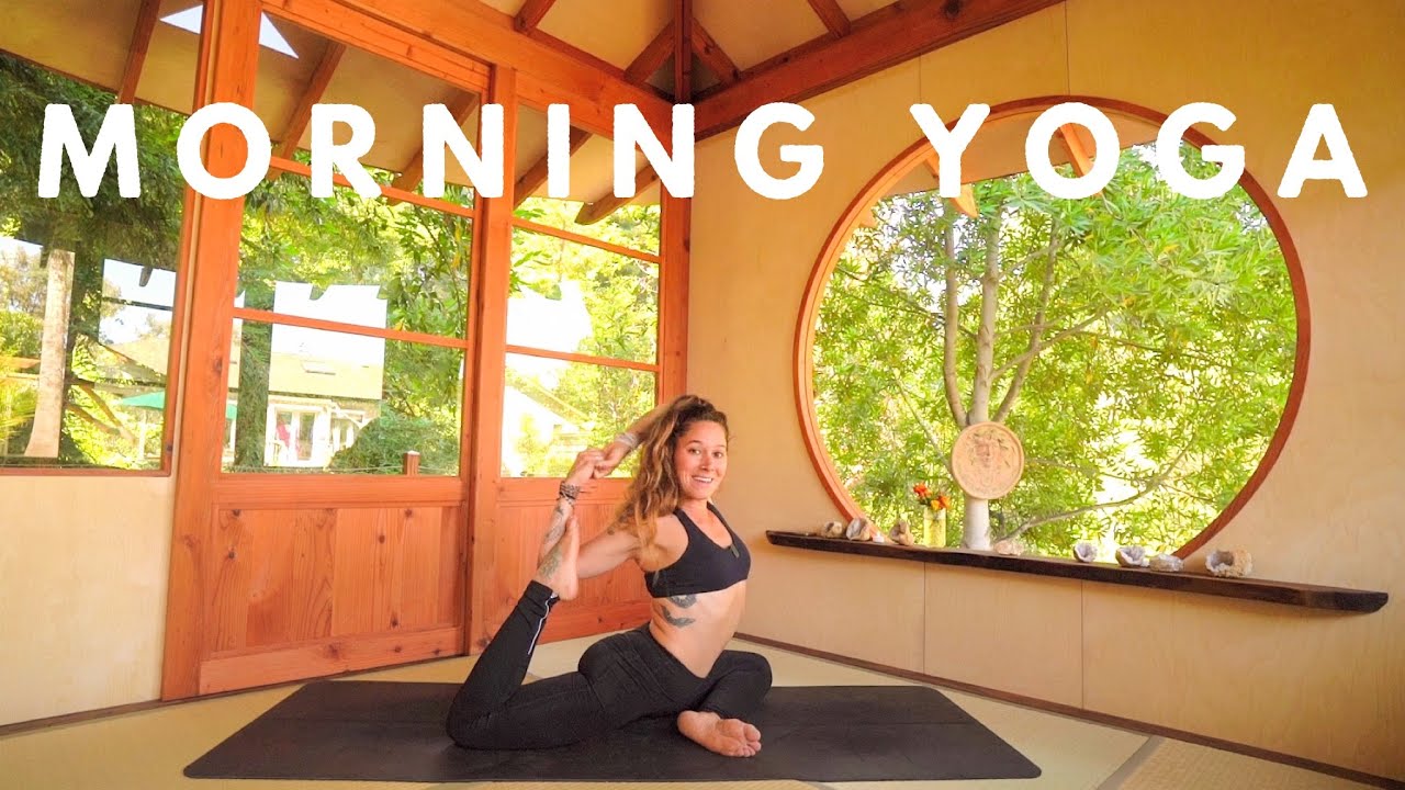 Morning Yoga - 20 min Full Body Energizing Deep Morning Stretches for Beginners