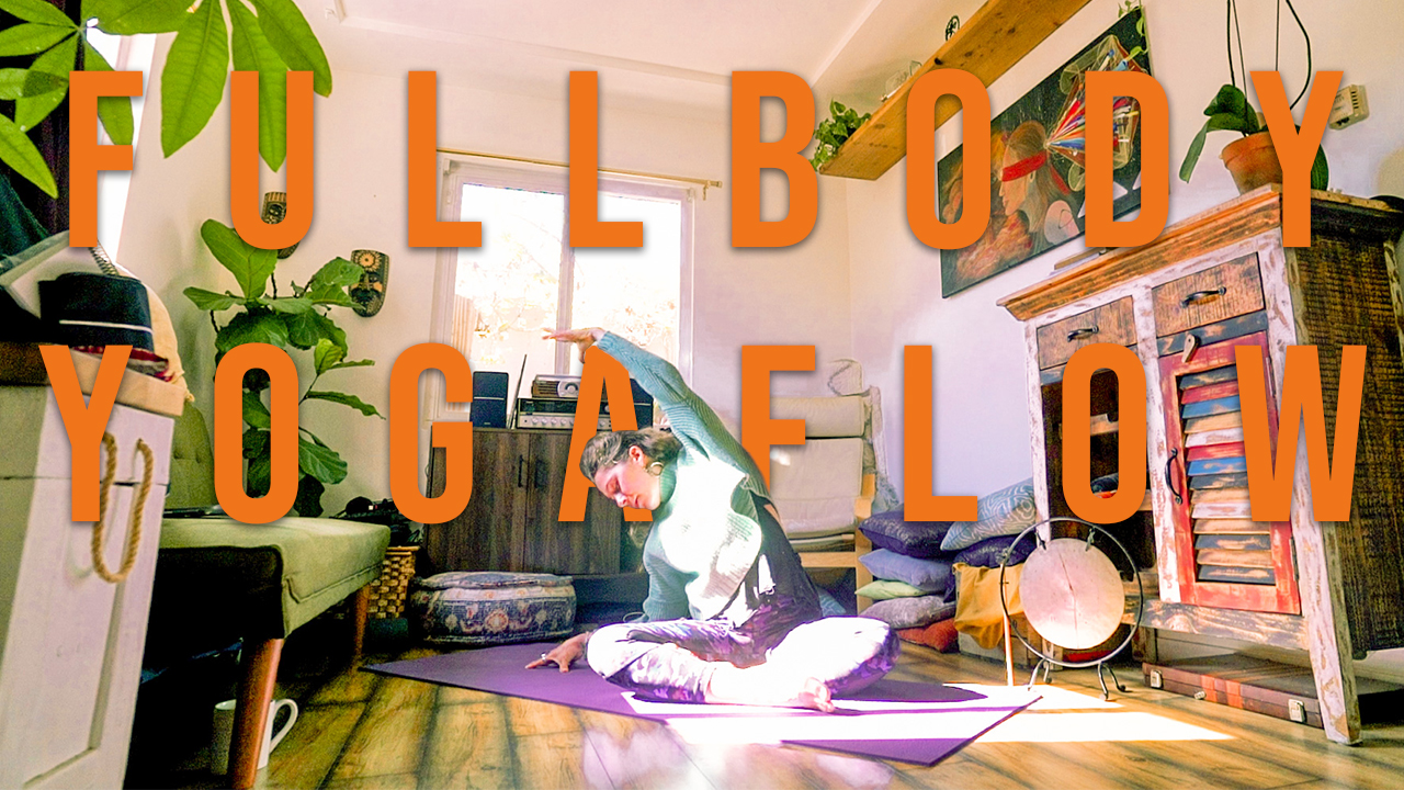 FULL BODY YOGA FLOW - 20 min Total Body At Home Stretch Routine for Beginners