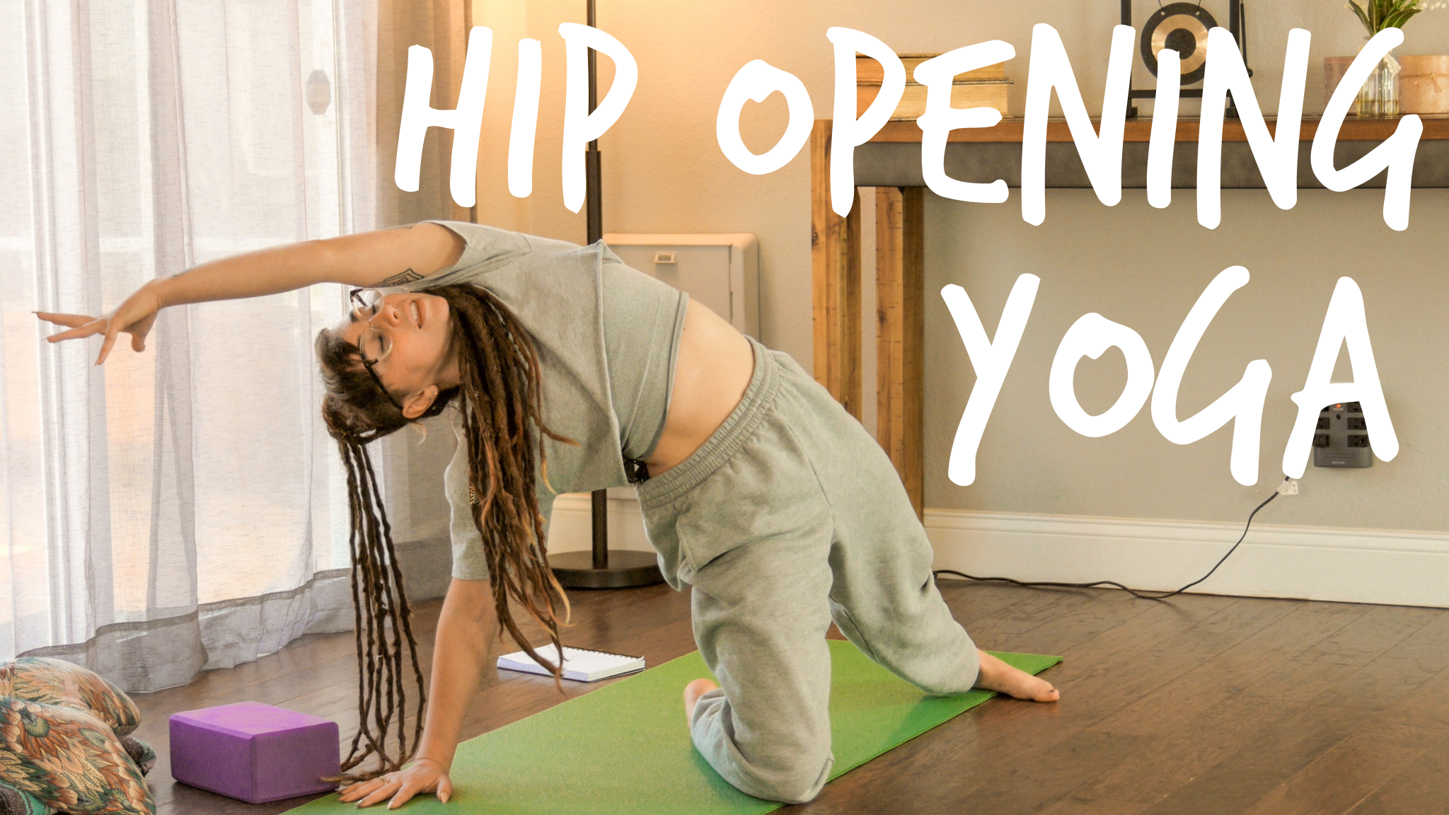 Full Body Yoga for Beginners - 20 minute Gentle Hip Opening Stretch Sequence