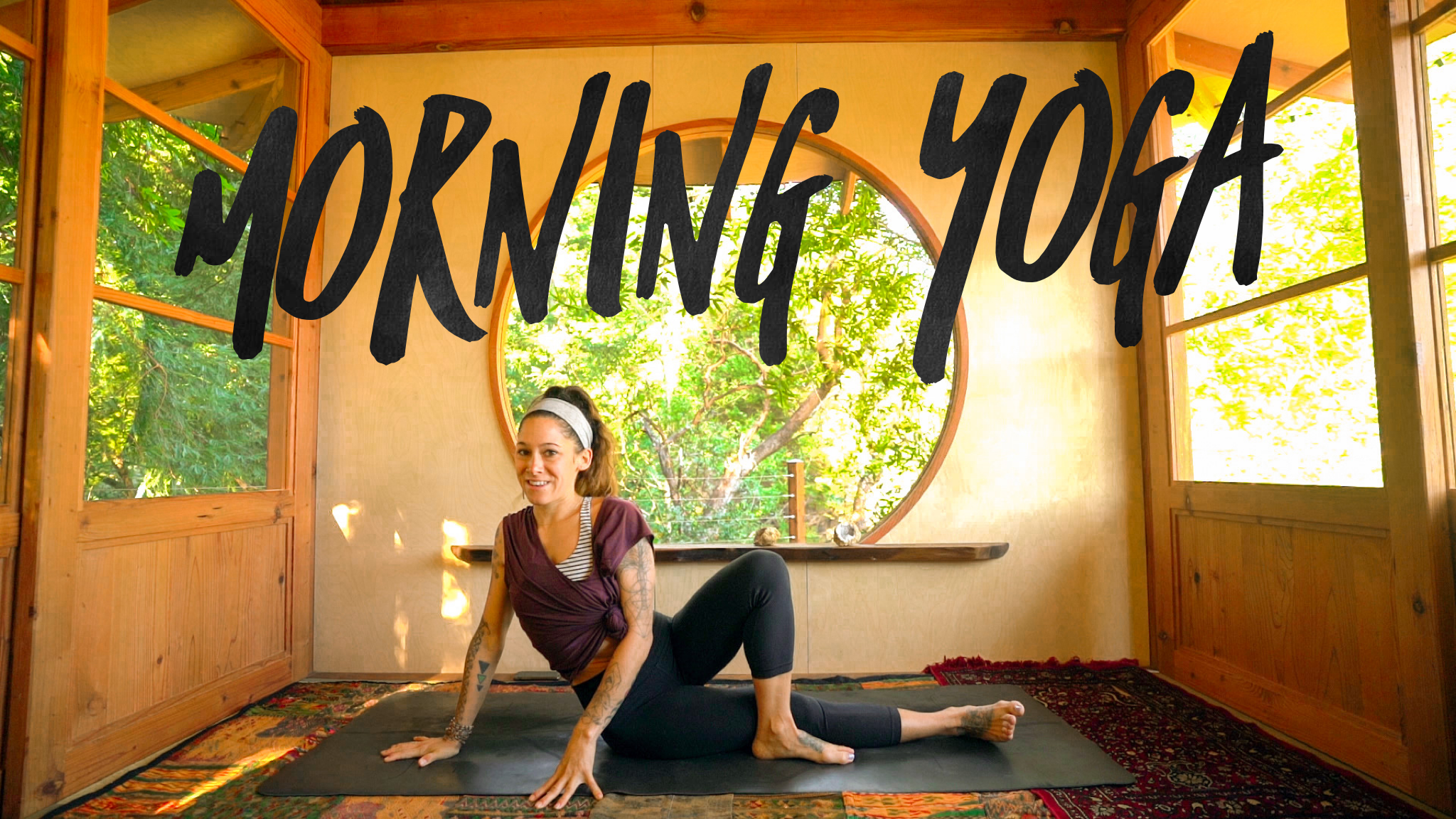 Morning Yoga - Full Body Stretch Routine for Back Pain and Back Tension Relief