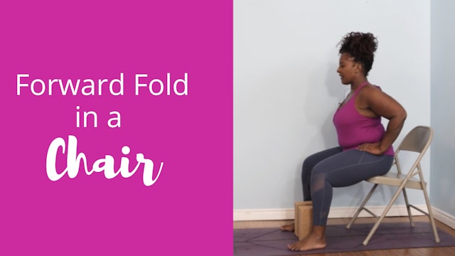 Forward Fold in a Chair