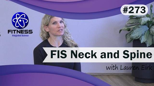 Video 273 | FIS Neck and Spine Therapy (30 minute workout) with Lauren Eirk