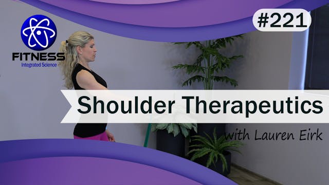 Video 221 | Therapeutic Workout for S...