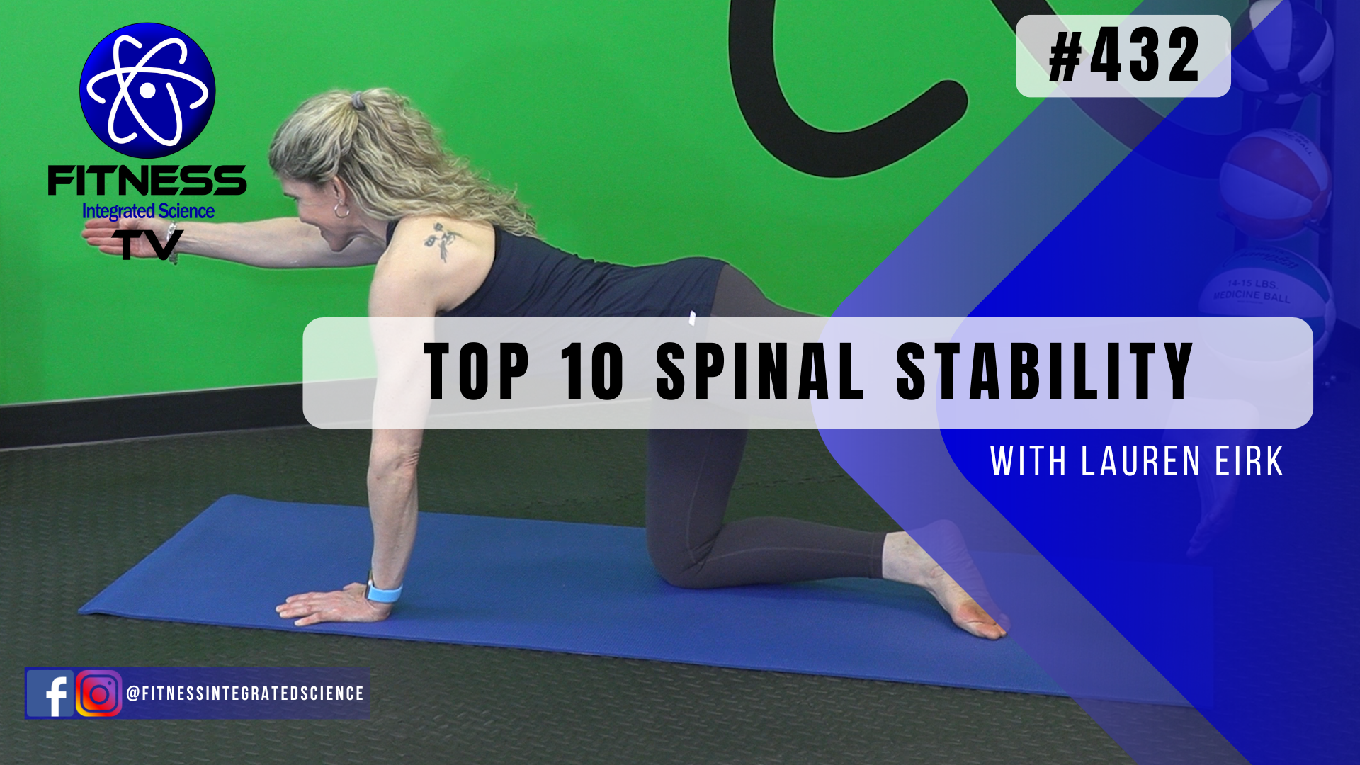 Video 432 | Top 10 Spinal Stability Exercises (30 minutes) with Lauren Eirk