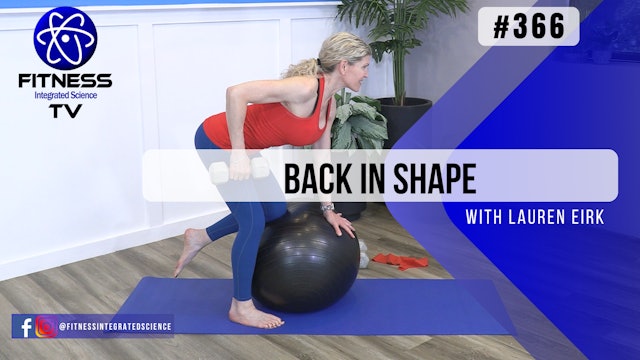 Video 366 | Back in Shape (30 Minutes) with Lauren Eirk