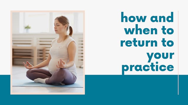 How and When to Return to Your Practice