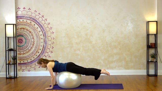 Core Fitness with Big Exercise Ball -...