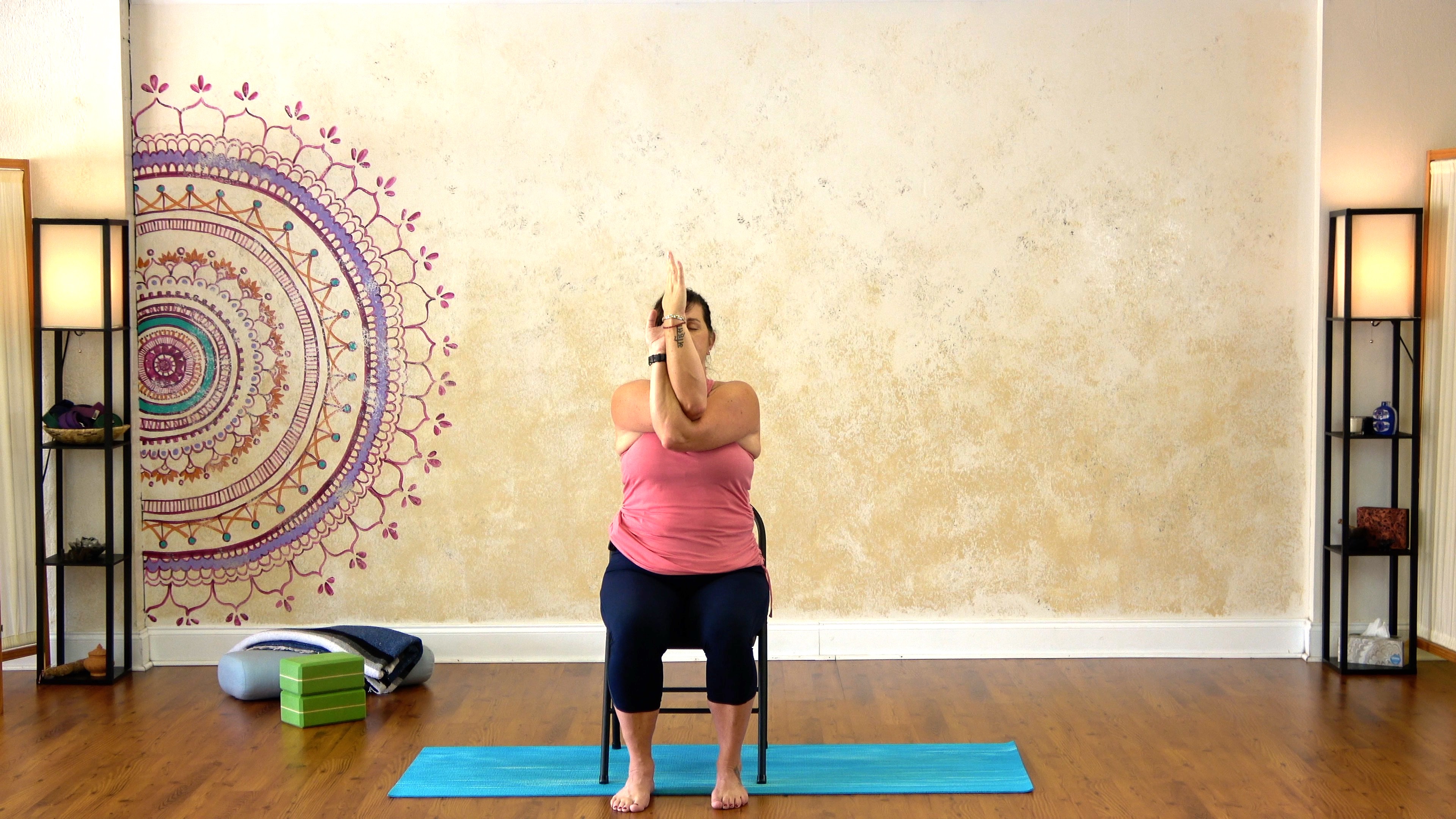 Shoulder and Hips Stretches with a Chair - 23 minutes