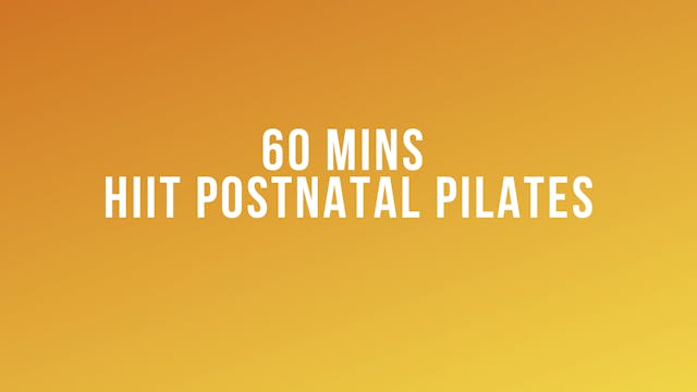 HIIT Postnatal Pilates